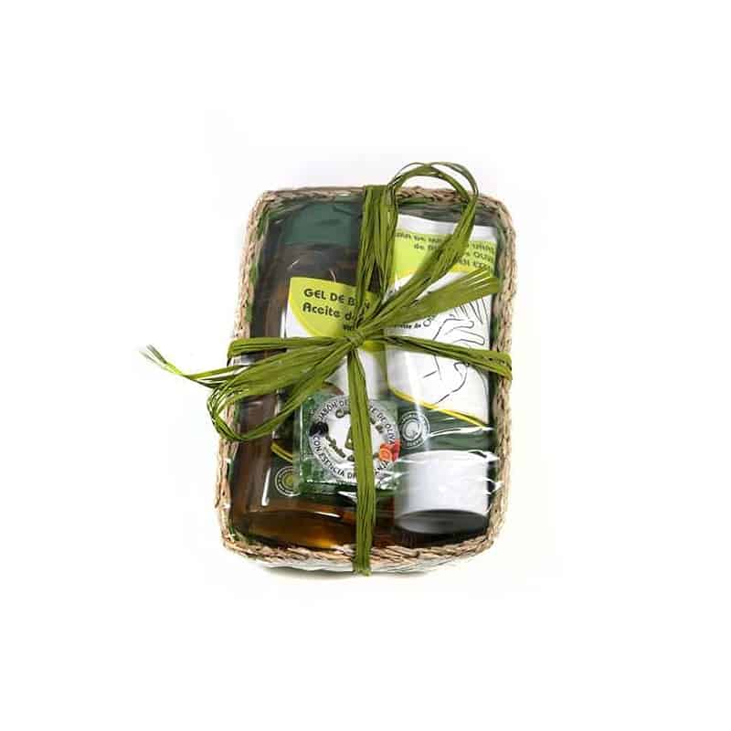 Cesta pequeña (Champu o Gel + Crema + Jabon) 1 cesta cosmetica mediana gel y crema manos