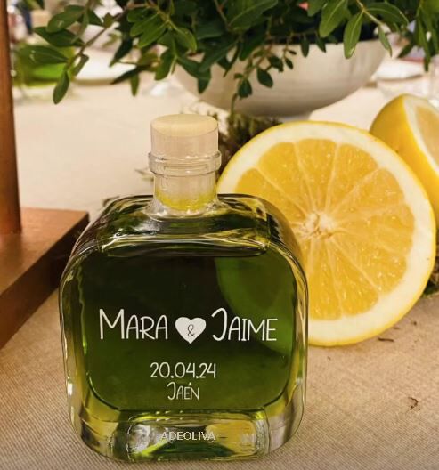 Bouteille d'Huile d'Olive PREMIUM Mélanie 100ml ou 200ml pour les mariages 3 botella aceite melanie 100ml boda 1