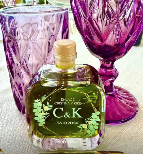 Bouteille d'Huile d'Olive PREMIUM Mélanie 100ml ou 200ml pour les mariages 5 botella aceite melanie 100ml boda 2