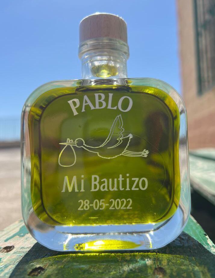 Bouteille d'Huile d'Olive PREMIUM Mélanie 100ml ou 200ml pour les mariages 12 botellita melanie primera bautizo pablo