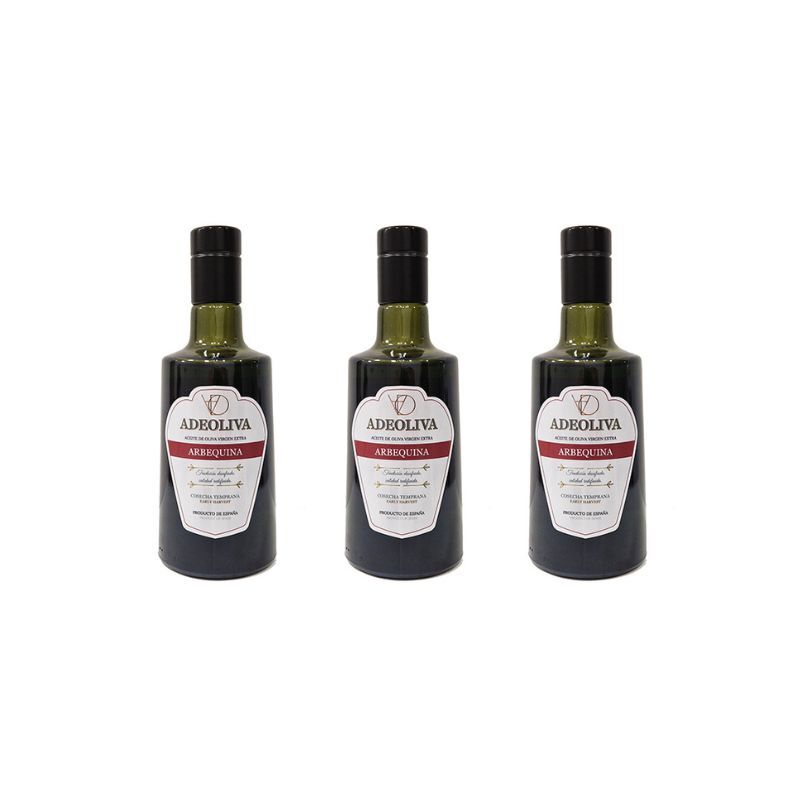 EVOO Pack Nº3 Arbequina 3x500ml - ADEOLIVA 1 EVOO Pack Nº3 Arbequina 3x500ml - ADEOLIVA