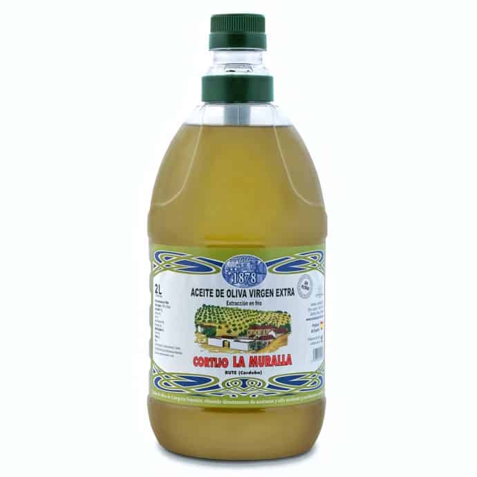 Huile d'Olive Extra Vierge La Muralla Primeur Carafe 2L ARBEQUINA 1 Huile d'Olive Extra Vierge La Muralla Primeur Carafe 2L ARBEQUINA
