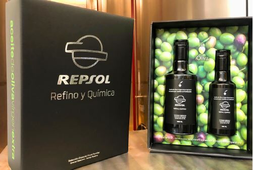 Estuche Regalo Aceite de Oliva para Empresas 2x500ml ó 500ml+250ml 5 estuche regalo de empresa original personalización Repsol