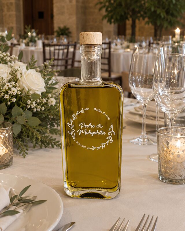¡Nueva Cosecha 2025-26! AOVE PREMIUM en Garde 100ml ó 500ml para bodas y eventos 3 Detalle de boda botellita garde 100ml aceite